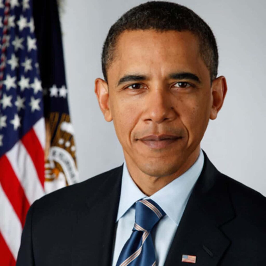 Barack Obama has an oval face shape.