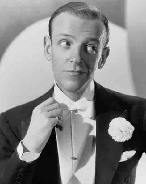 Fred Astaire's face resembles the triangle shape.