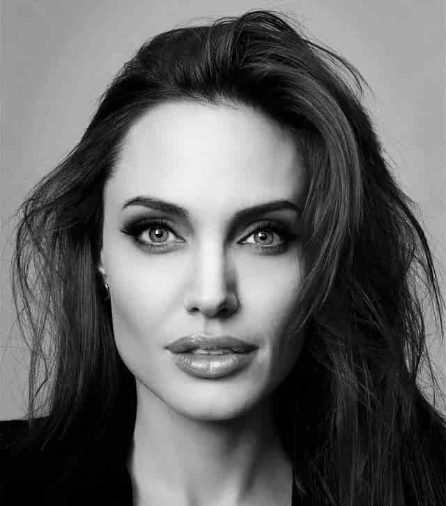 Angelina Jolie has a Metal Face