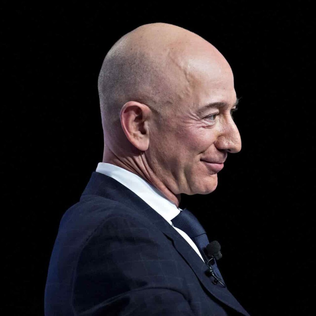 Jeff Bezos has a protruding nose